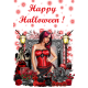 7121 Vafa sexy Halloween gotic 30x20cm